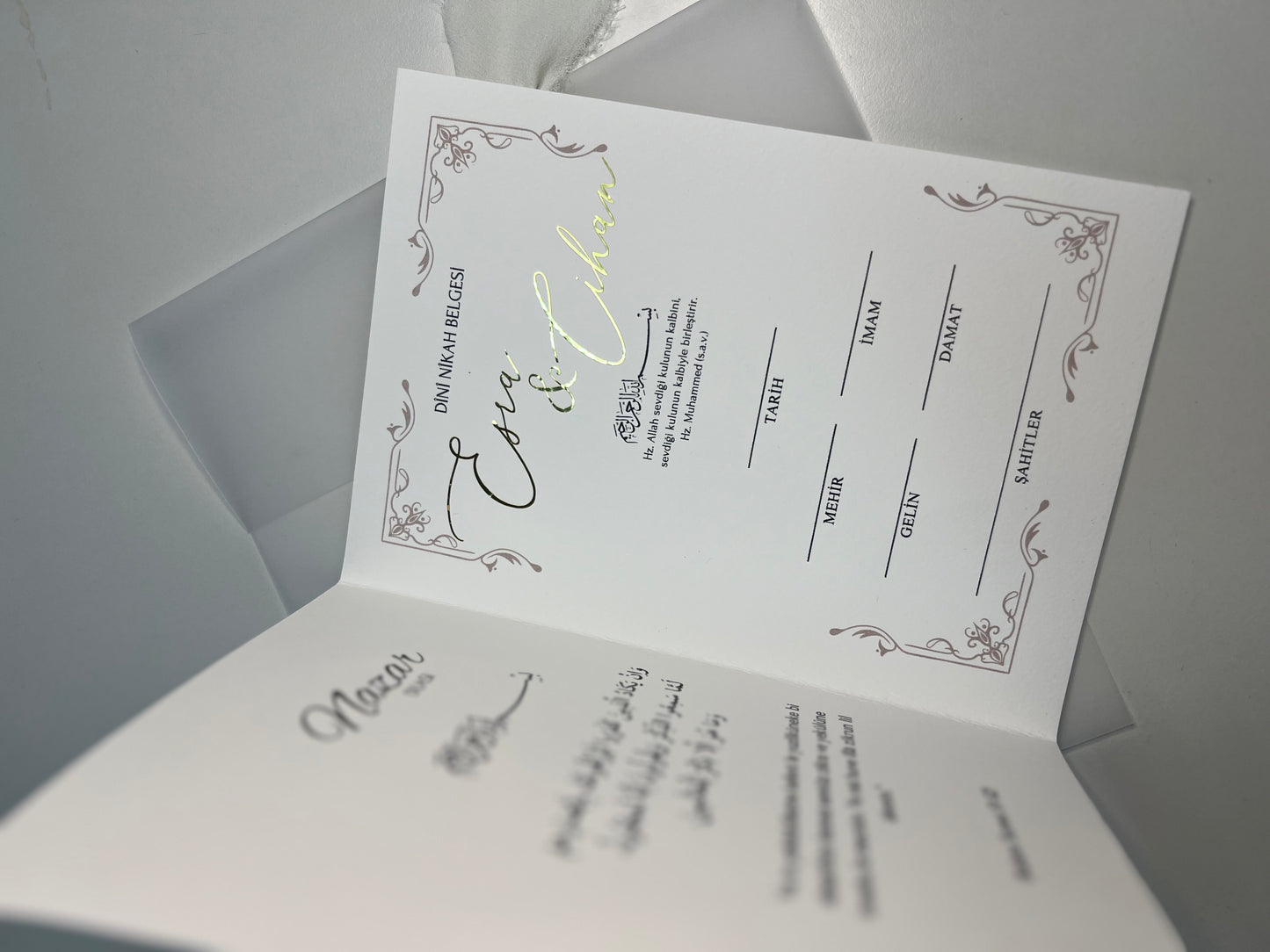 Islamische Eheurkunde - Dini Nikah Akdi