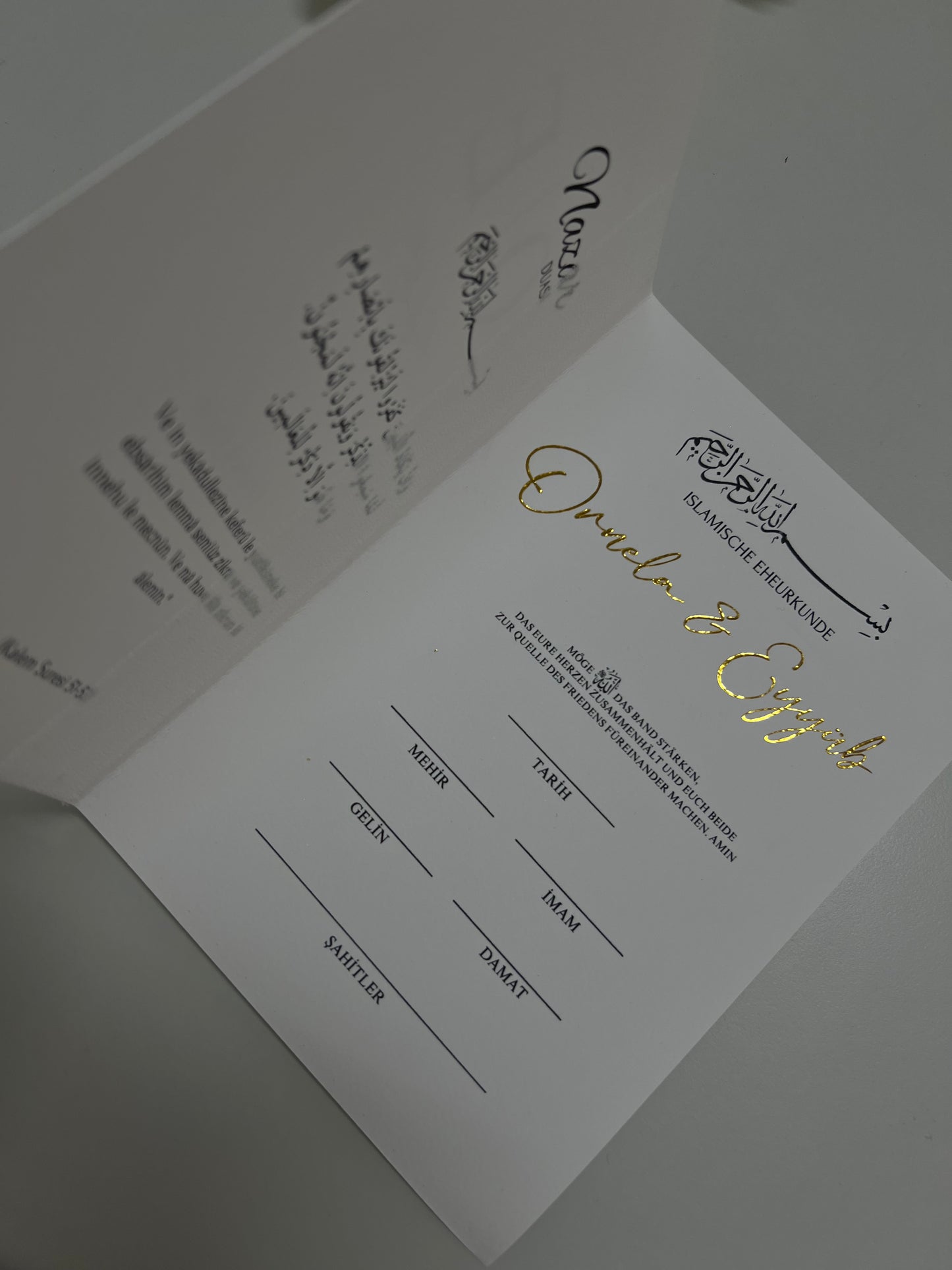 Islamische Eheurkunde - Dini Nikah Akdi
