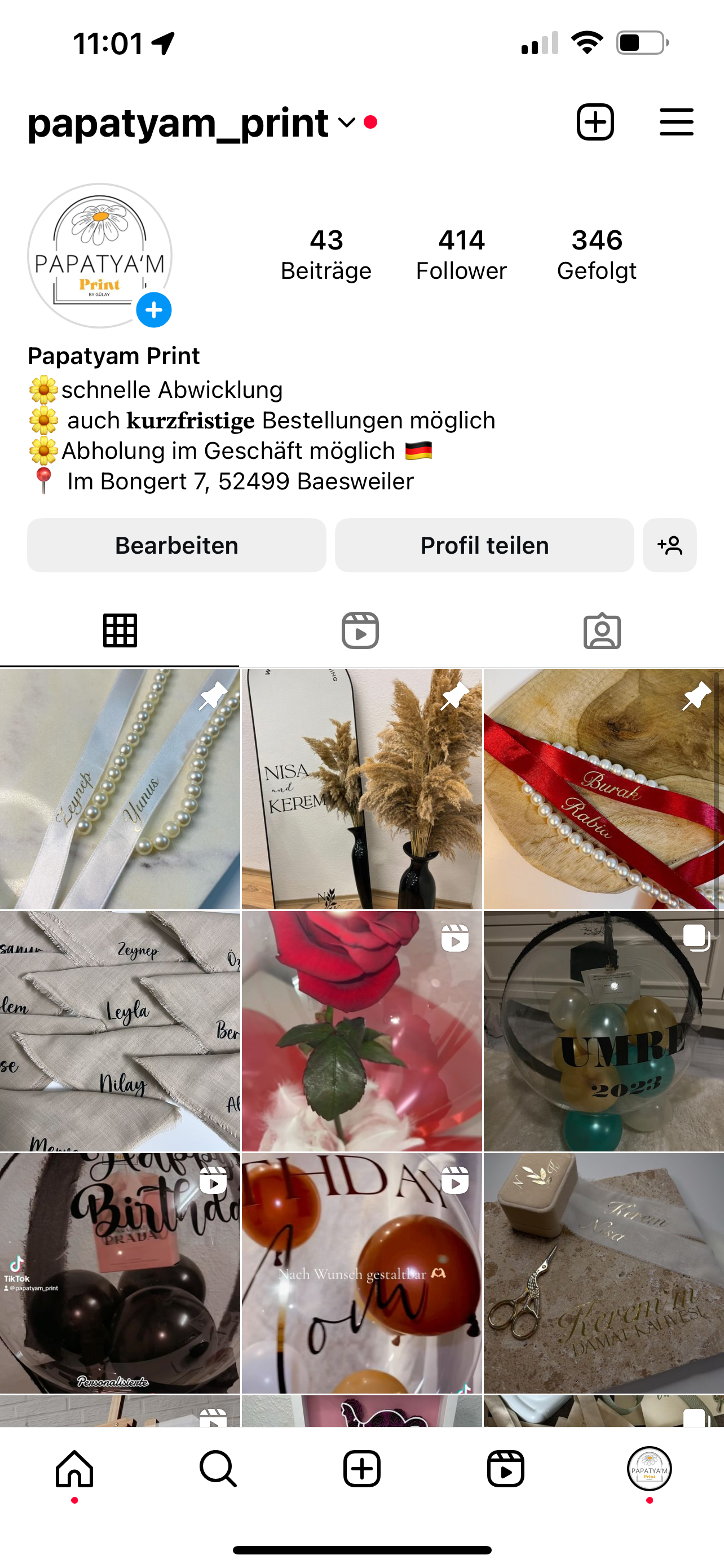 Personalisierte Verlobungsringbänder